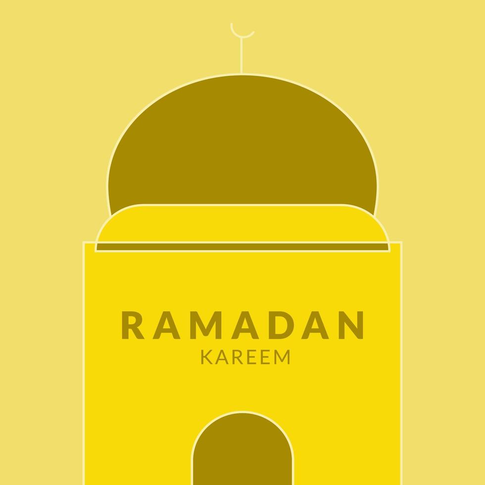 Ramadan Kareem vector illustration background for greeting