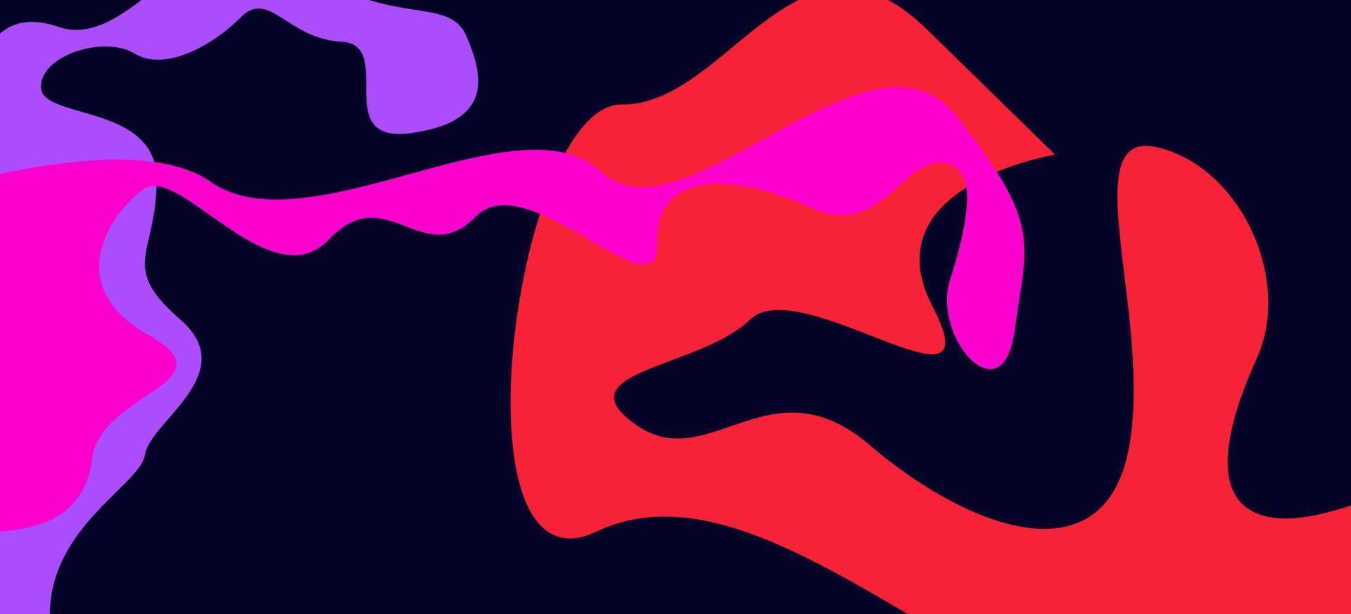 Abstract colorful liquid and fluid background for banner, flyer, poster, and free vector