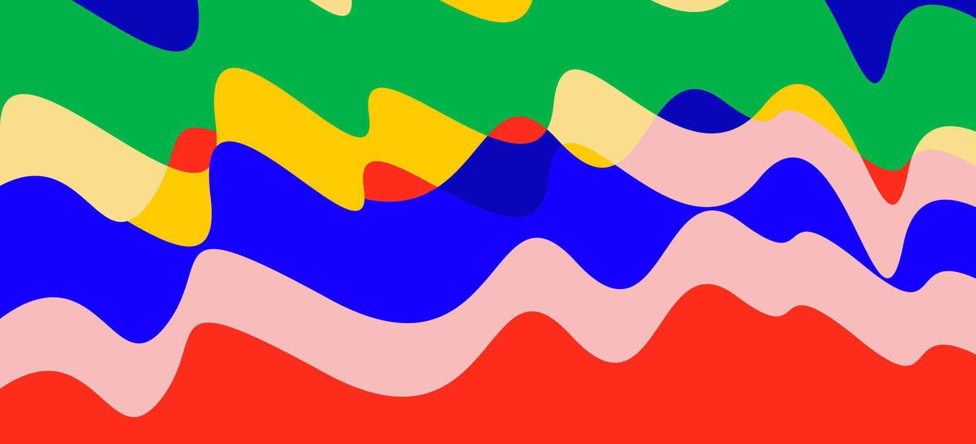 Abstract colorful liquid and fluid background for banner, flyer, poster, and free vector