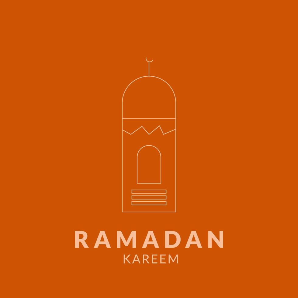 Ramadan Kareem vector illustration background for greeting