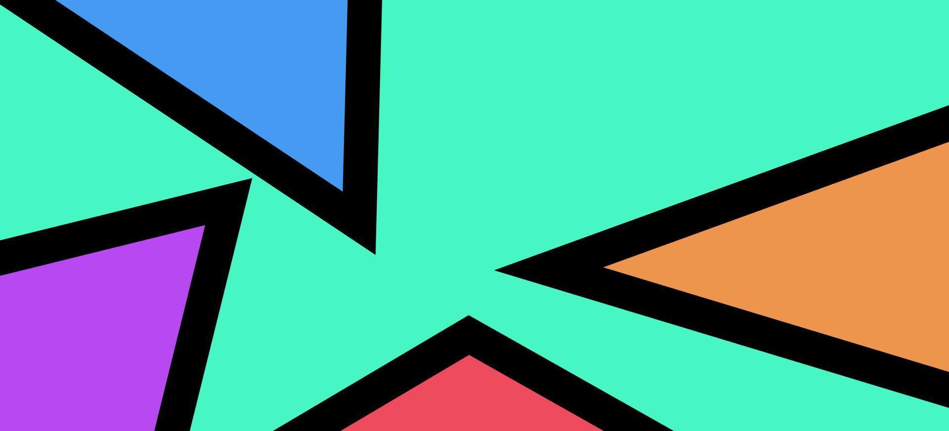 Colorful abstract fluid and geometric background free vector