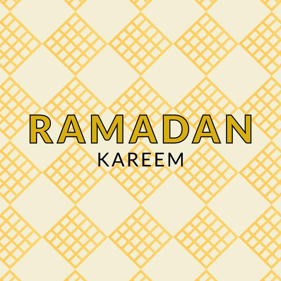Ramadan kareem vector illustration background for muslim communitiy holy month