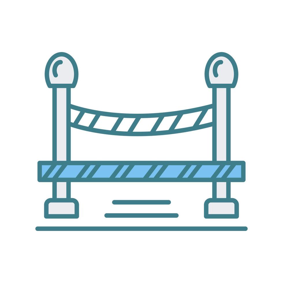 Do Not Cross Line Vector Icon