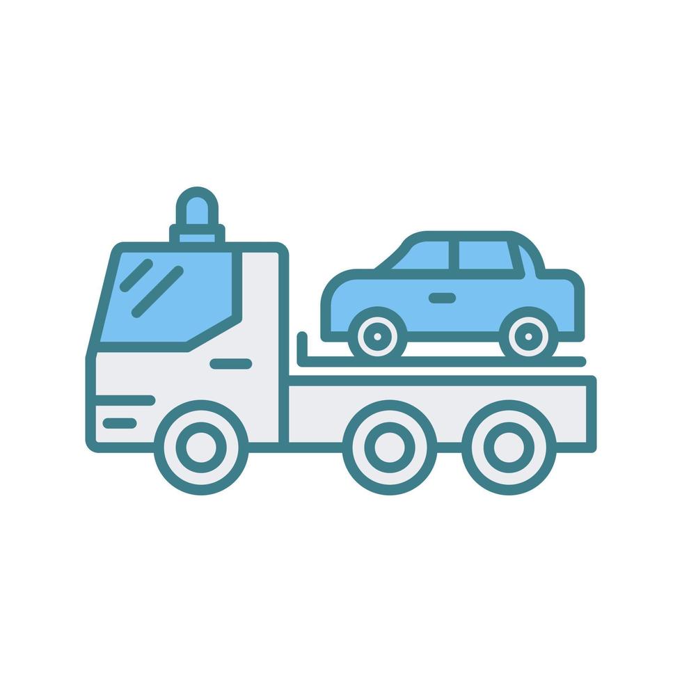 Tow Truck Vector Icon