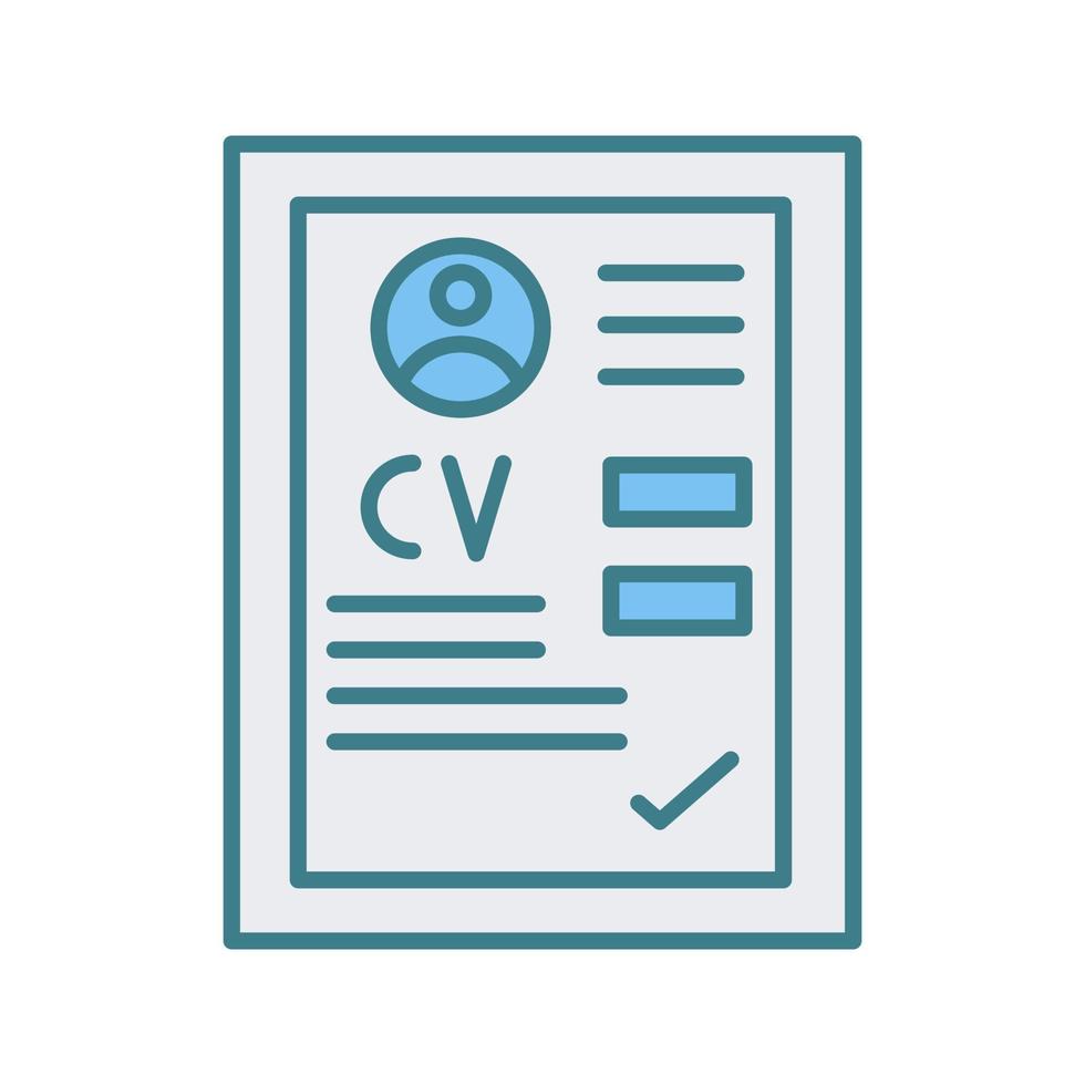 CV Vector Icon