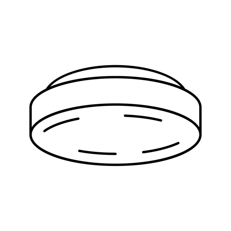 led lamp ceiling line icon vector illustration