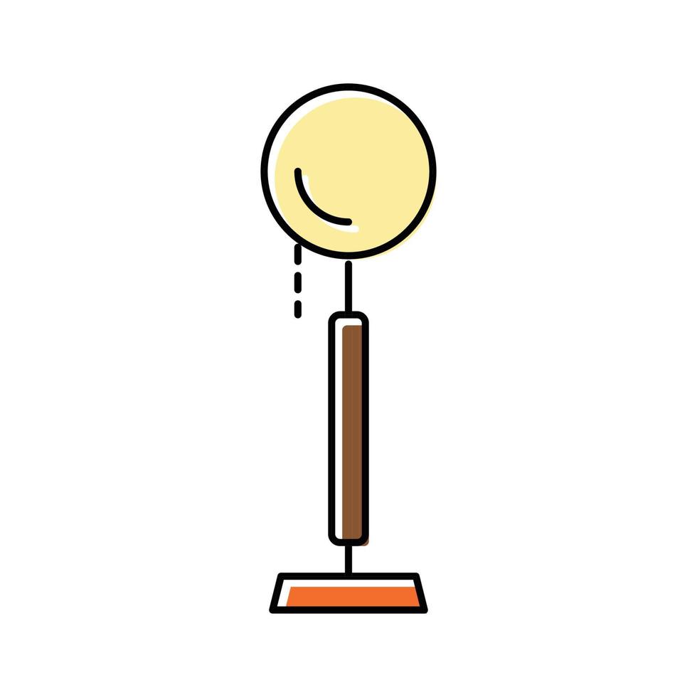 estilo mesa lámpara color icono vector ilustración