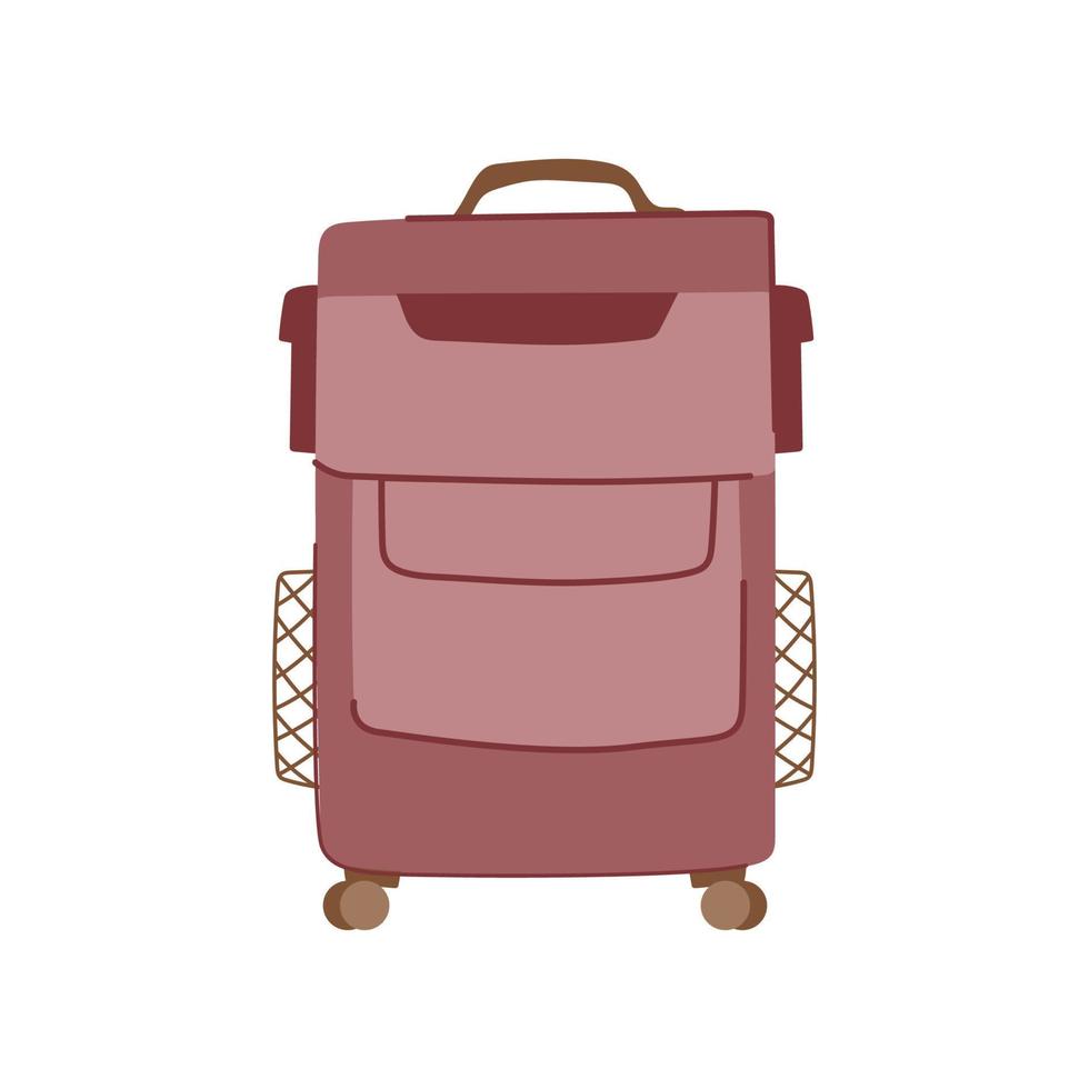 travel luggage suitcase cartoon vector illustration