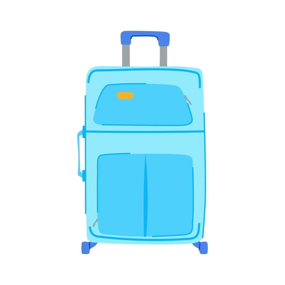 business luggage suitcase cartoon vector illustration