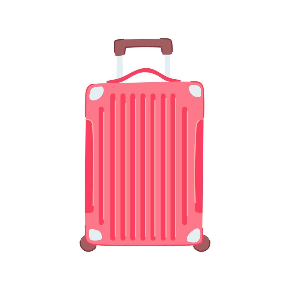holiday luggage suitcase cartoon vector illustration