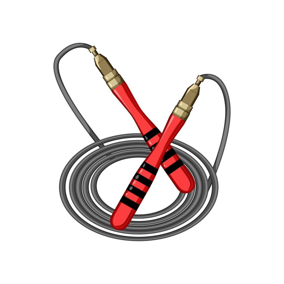 training fitness rope cartoon vector illustration