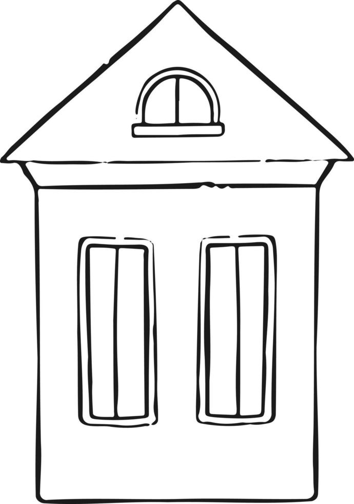 House icons - series of line symbols illustration vector