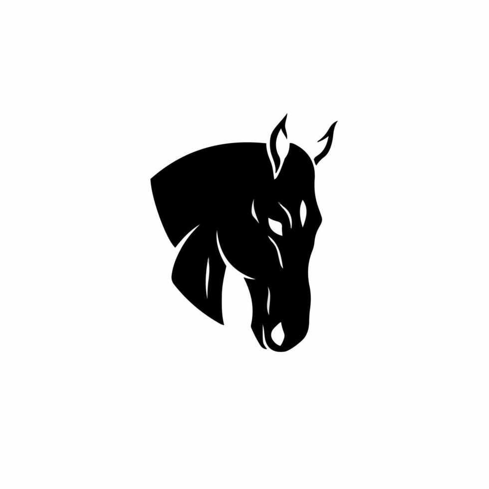 Horse Line Art. Simple Minimalist Logo Design Inspiration. Vector Illustration.