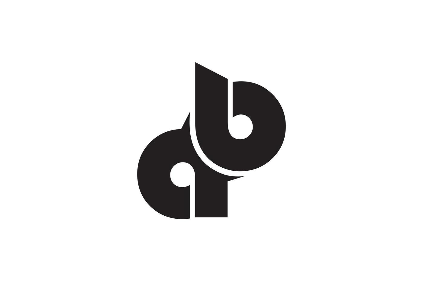 esta es un ab logo y antecedentes forma diseño vector