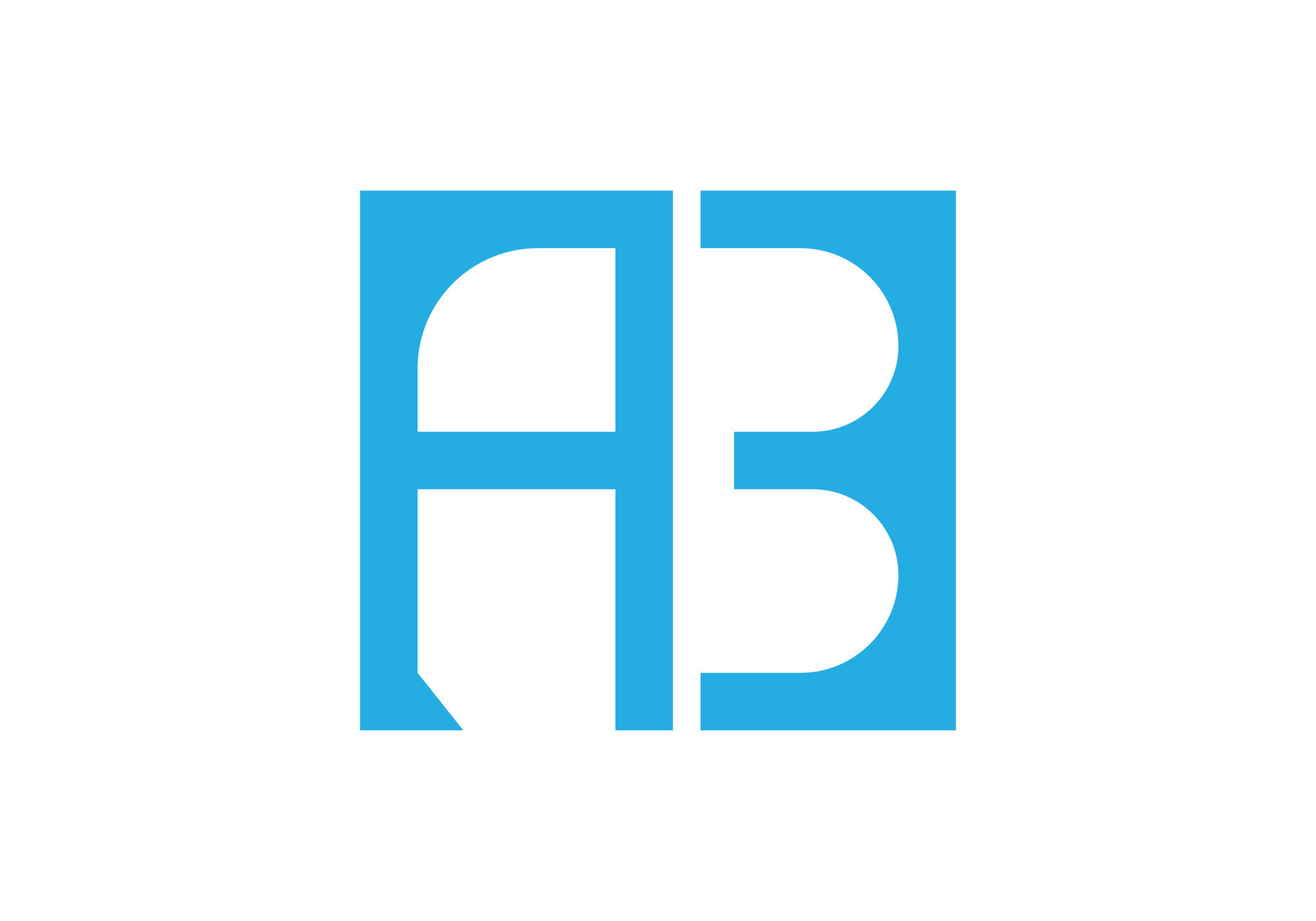 this is a ab logo and background shape design 21161968 Vector Art at