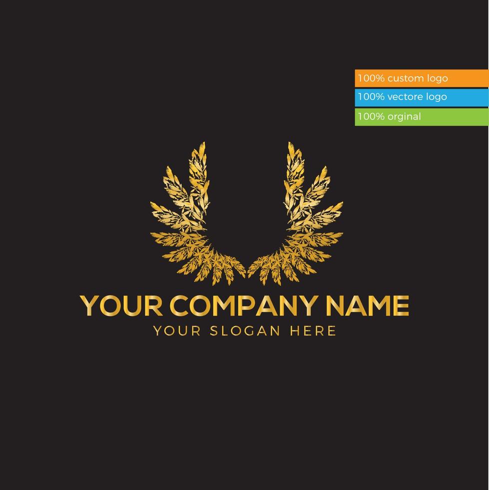 this is bird wine logo and background  shape design vector