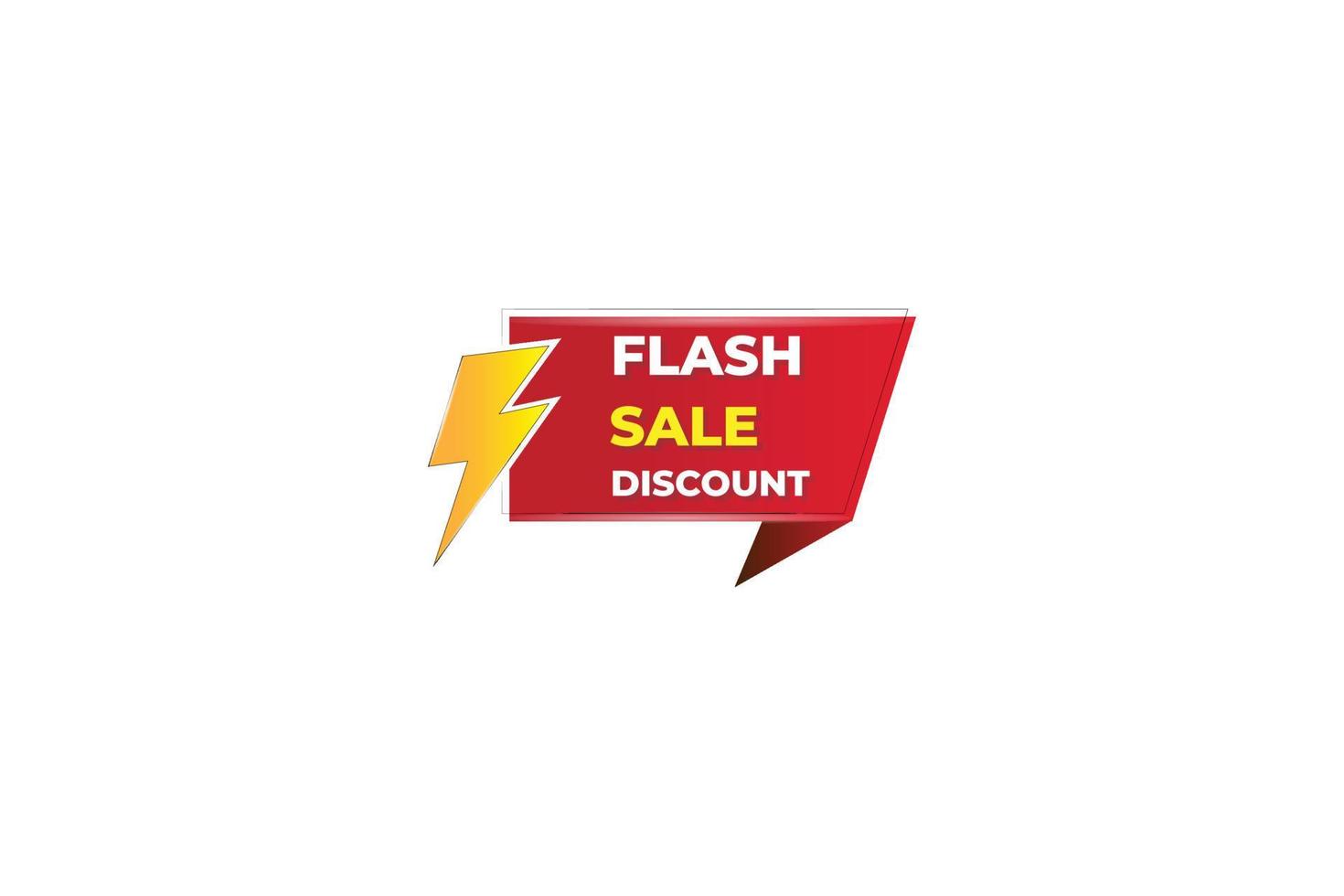 Flash sale banner promotion tag design for marketing illustration vector