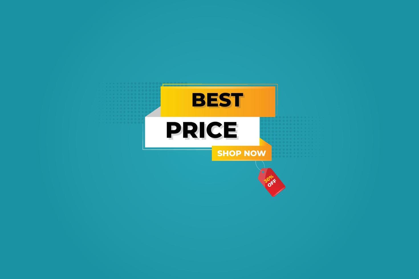 best price promotional banner vector illustration