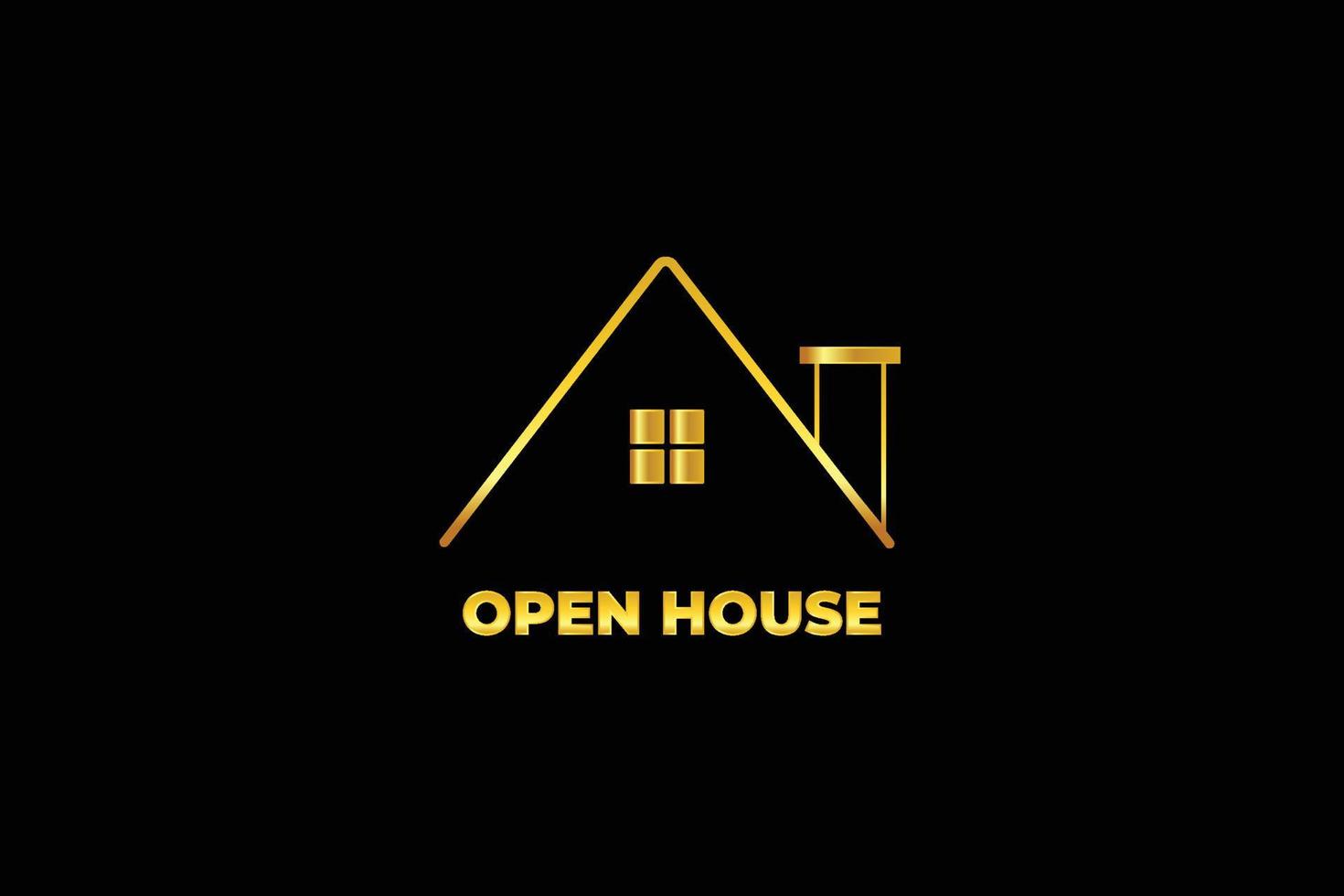 open house logo illustration vector