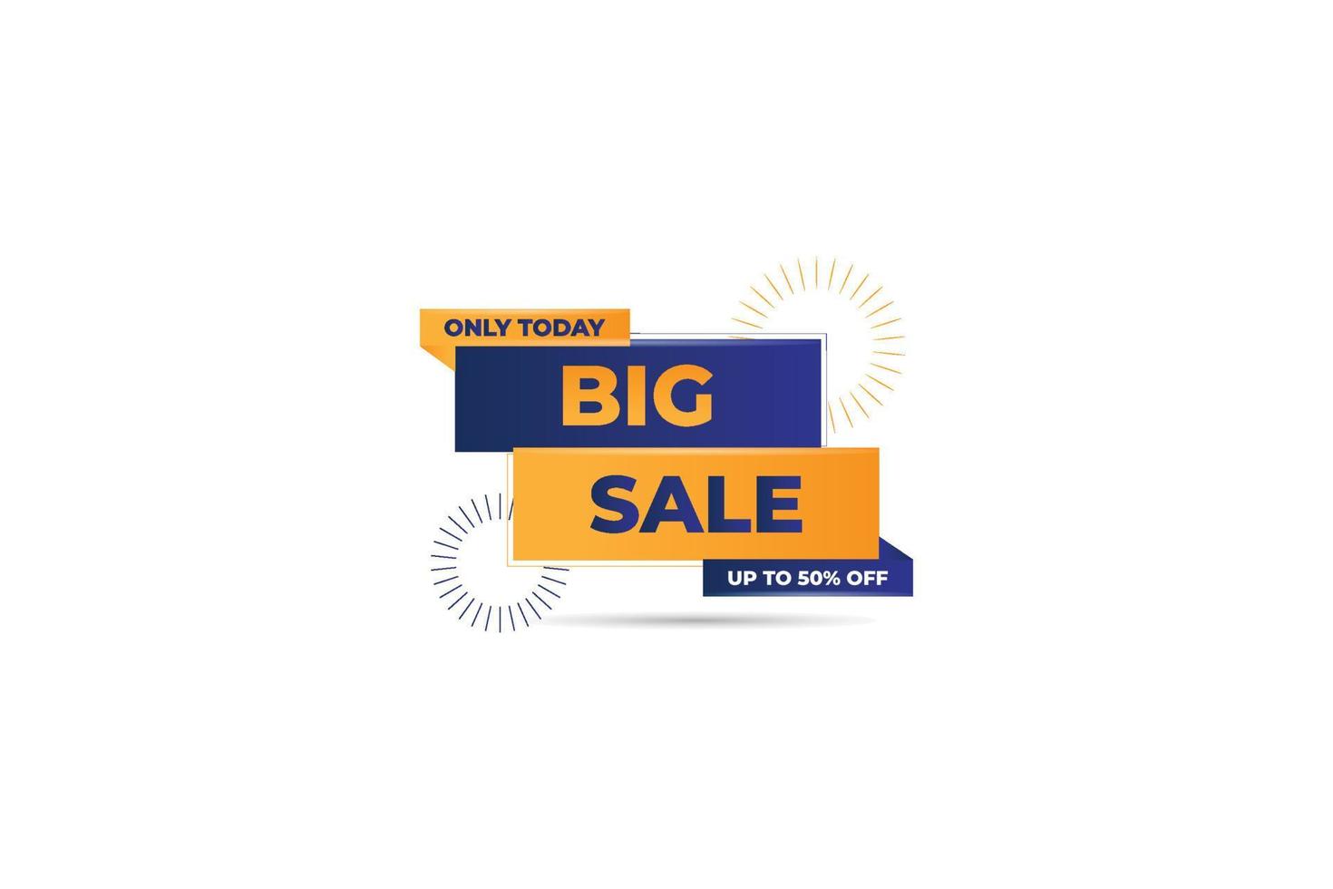 big sale banner template design illustration vector