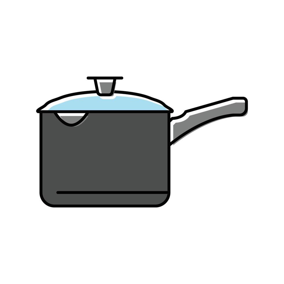 handle pot cooking color icon vector illustration