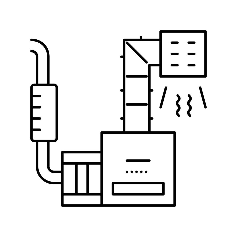 purification system line icon vector illustration
