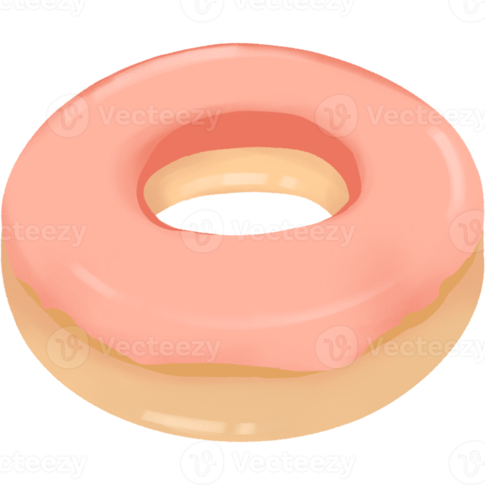 Donut fraise icône png
