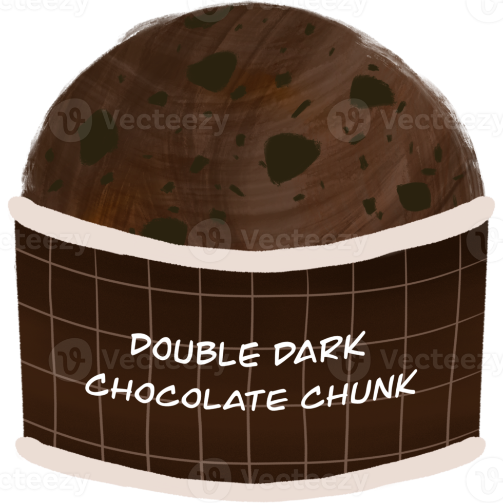 Chocolate ice cream illustration png