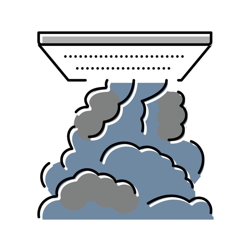 smoke filtration color icon vector illustration