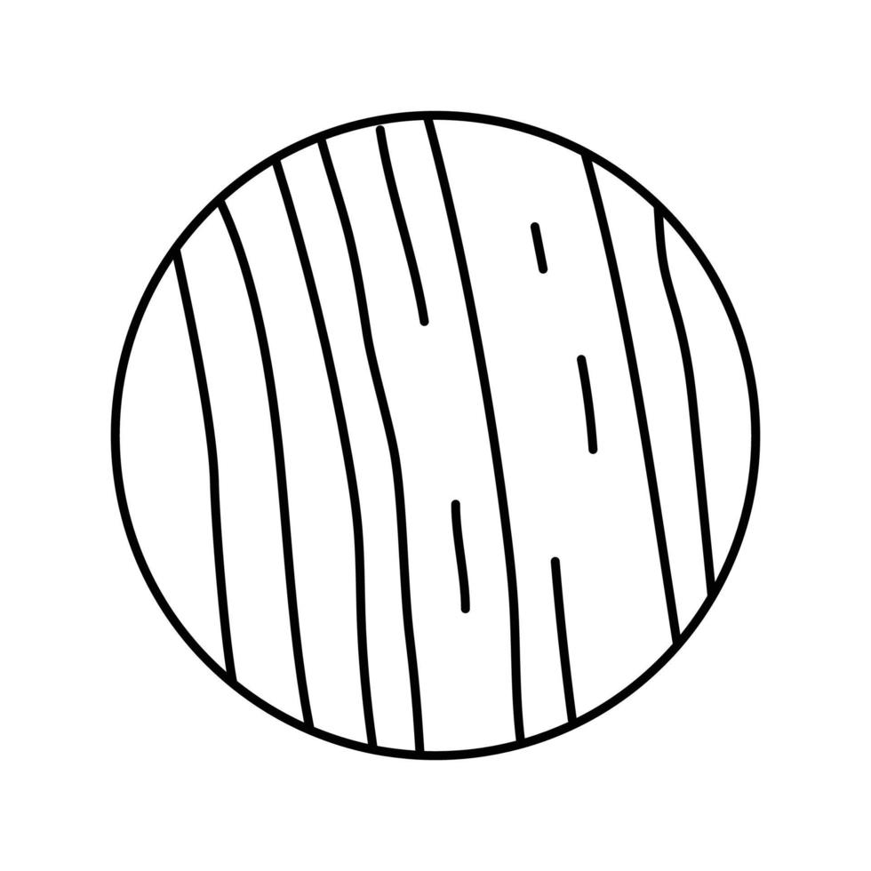 Urano planeta línea icono vector ilustración