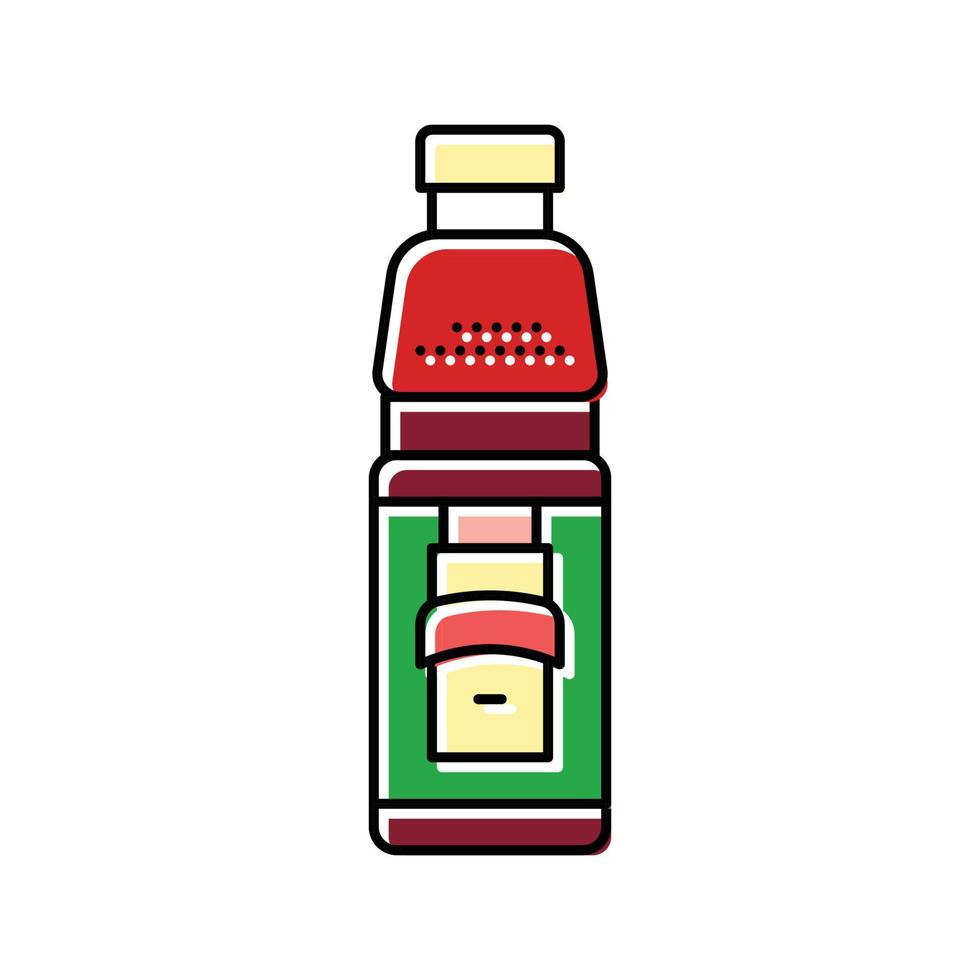 jugo granada color icono vector ilustración