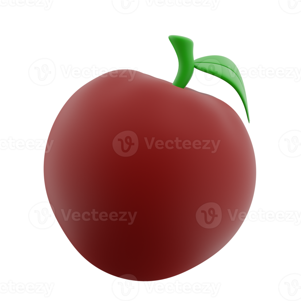 3d Apple Fruit png