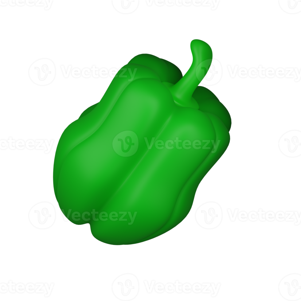 3d verde campana Pepe png