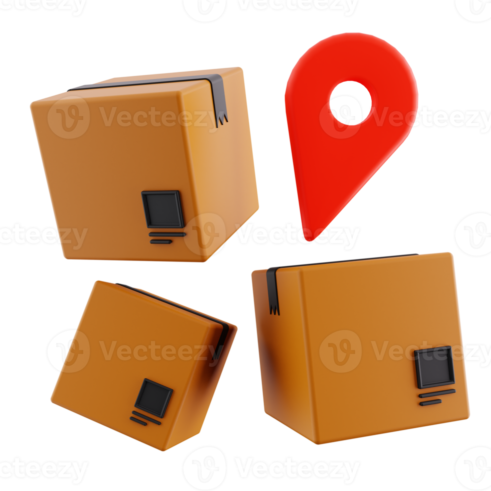 3d Delivery Location png