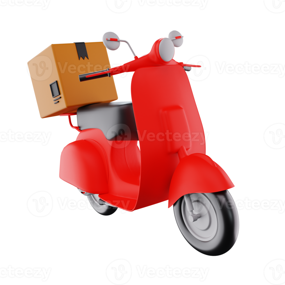 3d scooter consegna png