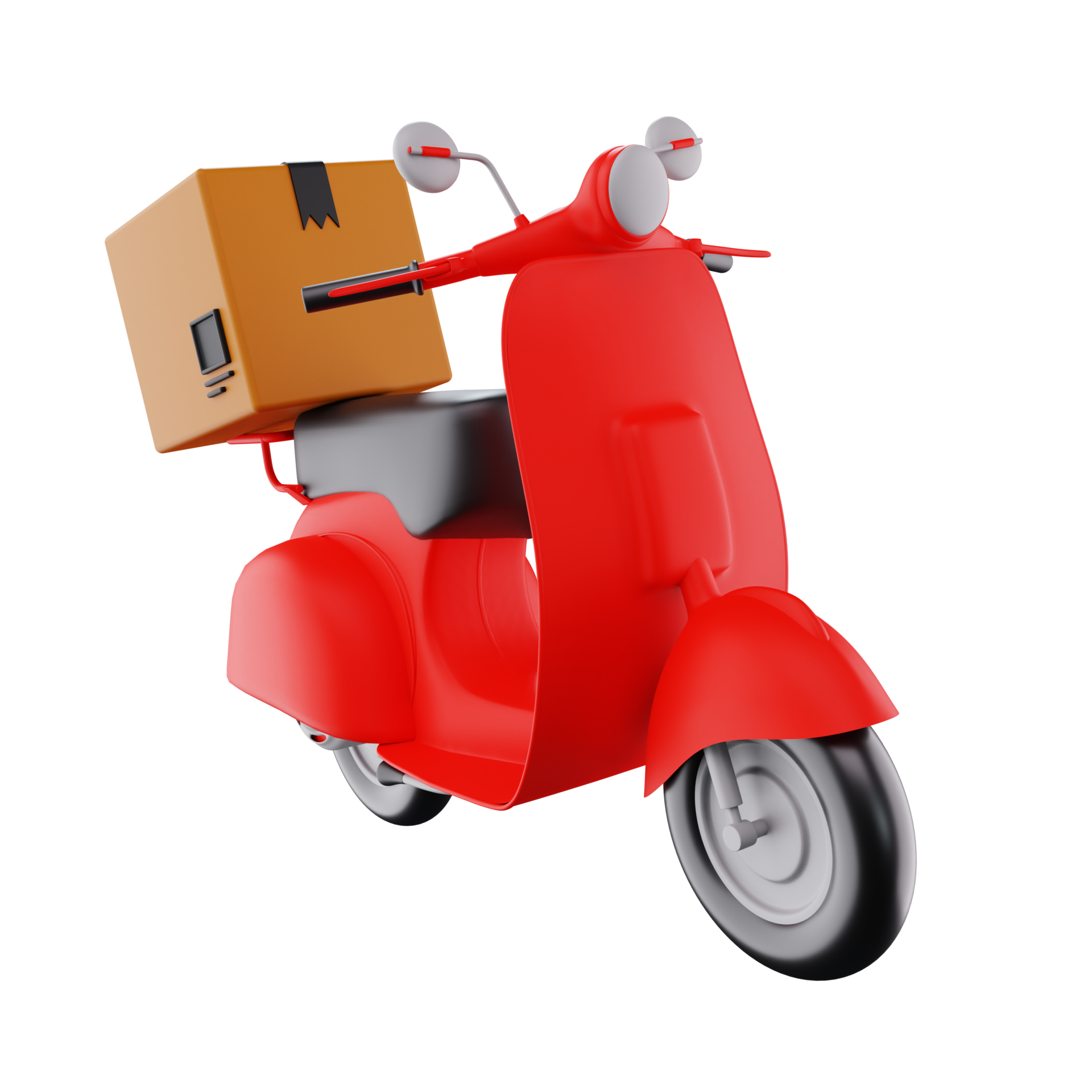 3d Scooter Delivery 21163023 PNG