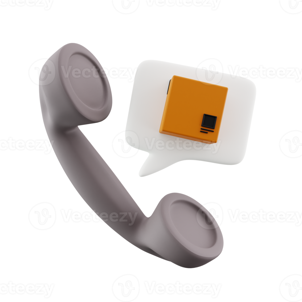 3d Courier Support Call Service png