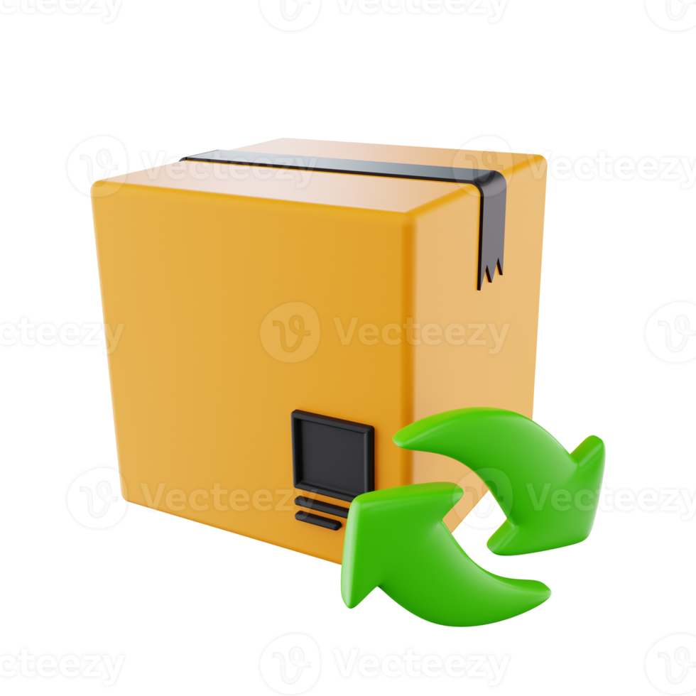 3d Return Parcel png