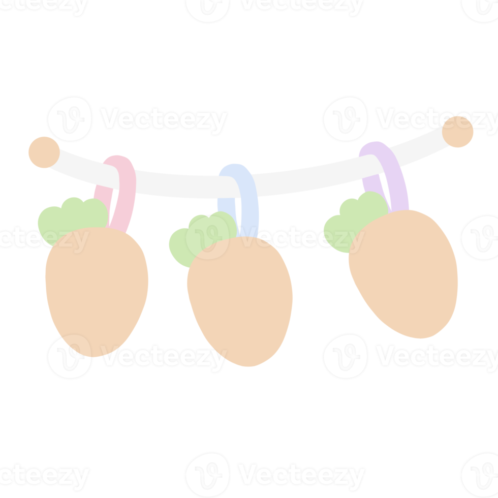 Pasen dag schattig element png