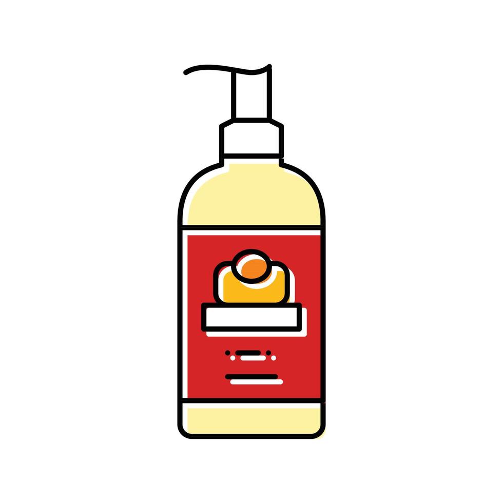 hair palm oil color icon vector illustration