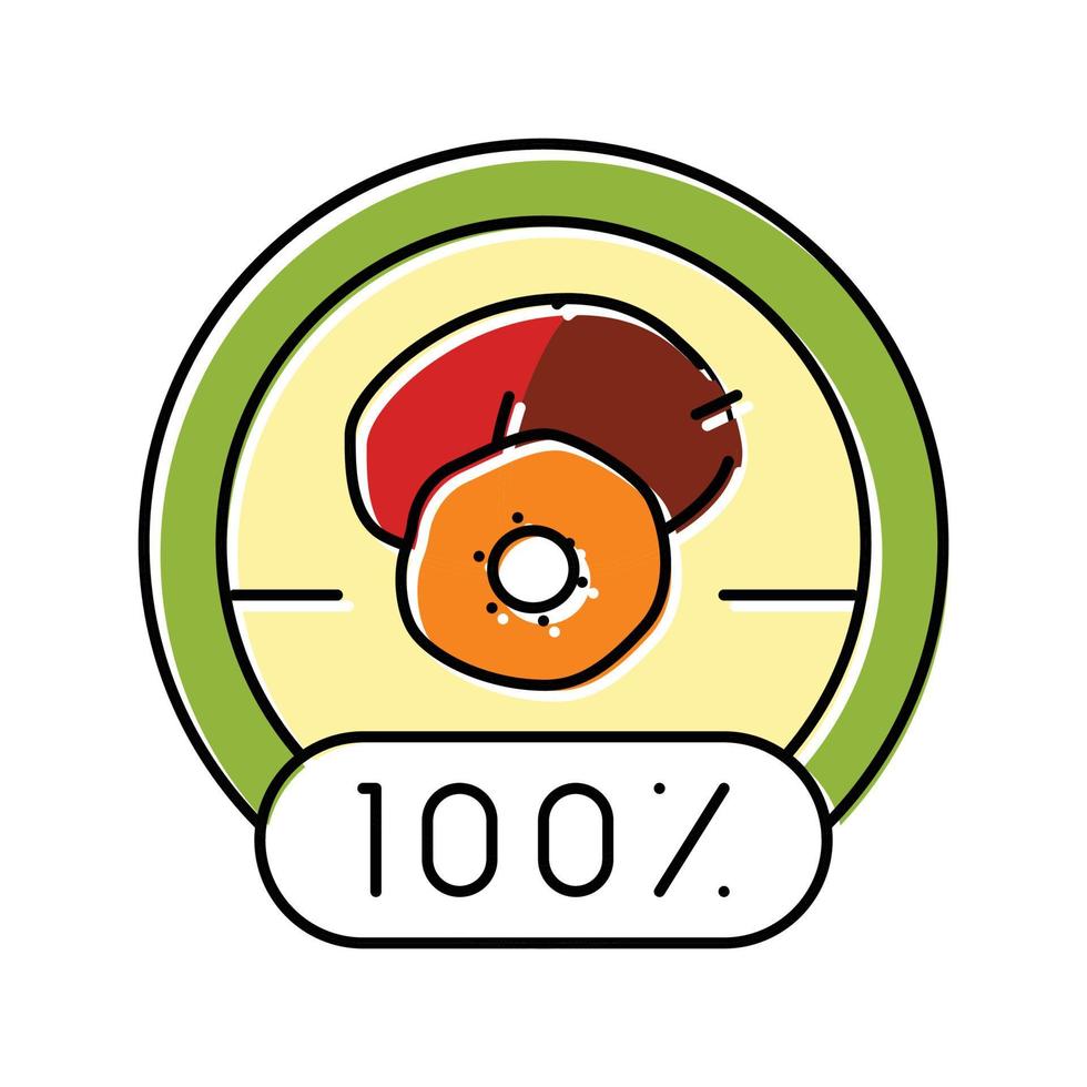 palm oil 100 color icon vector illustration