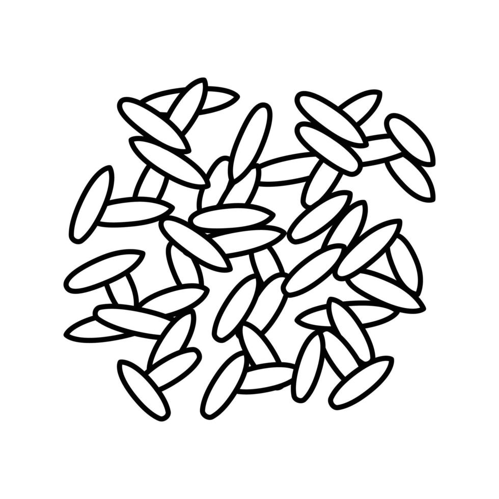 oatmeal grain healthy line icon vector illustration