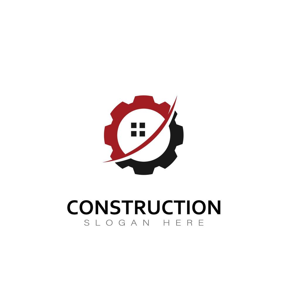 vector de diseño de icono de logotipo de edificio de construcción