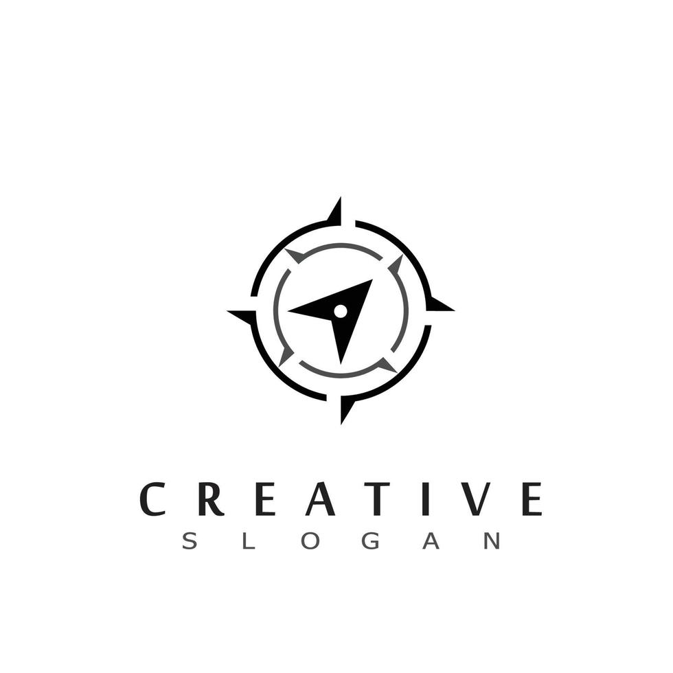 Creative Compass Concept Logo Design Template vector