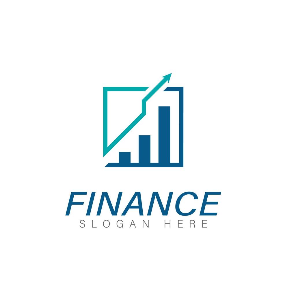 diseño de logotipo financiero y contable de recaudación de fondos vector