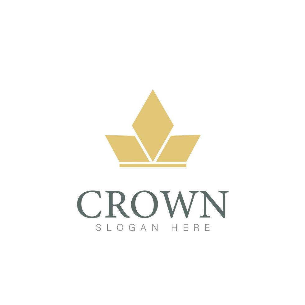 Modern Crown Logo Template. Crown icon Luxury Design Vector