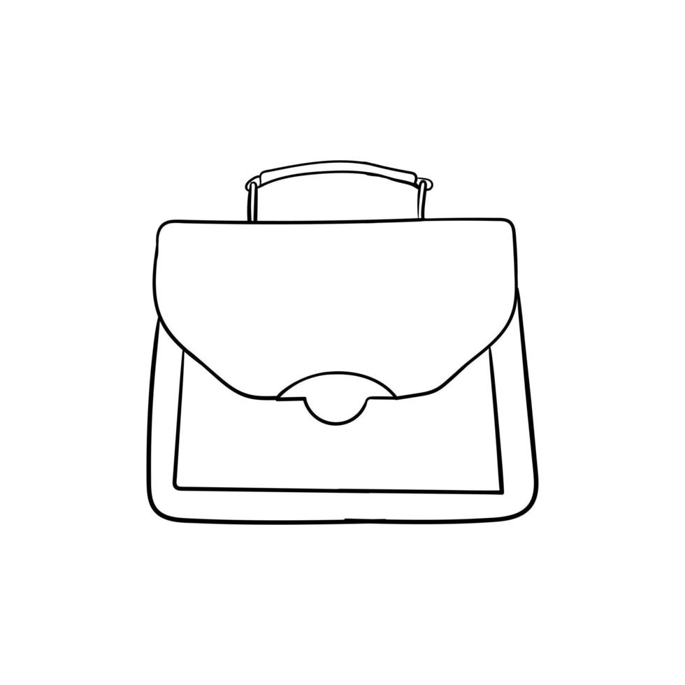 Simple bag fashion modern line design vector