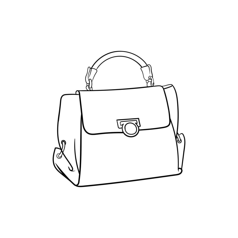 Bag casual fashion line modern creative design vector