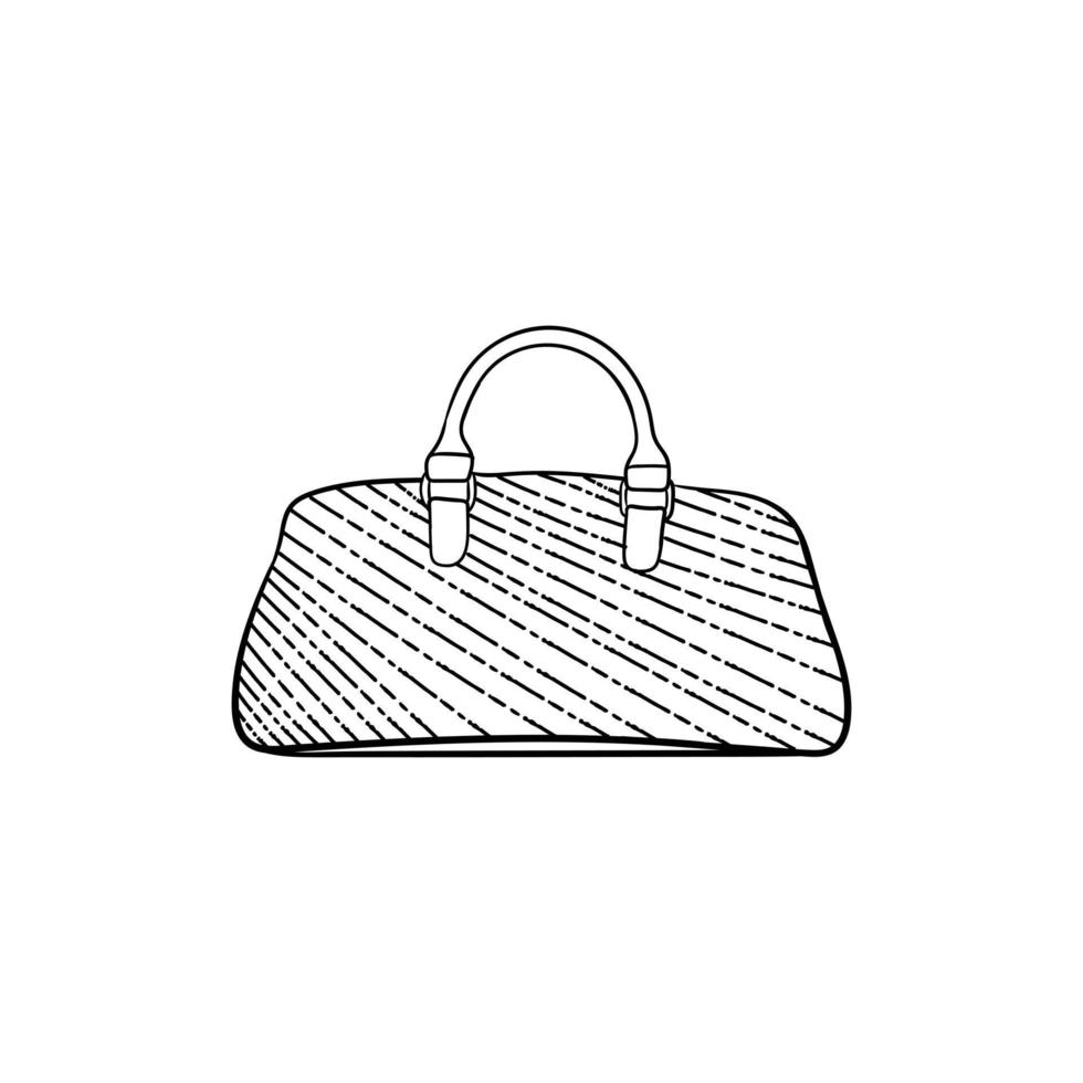 Female bag fashion vintage art creative design vector