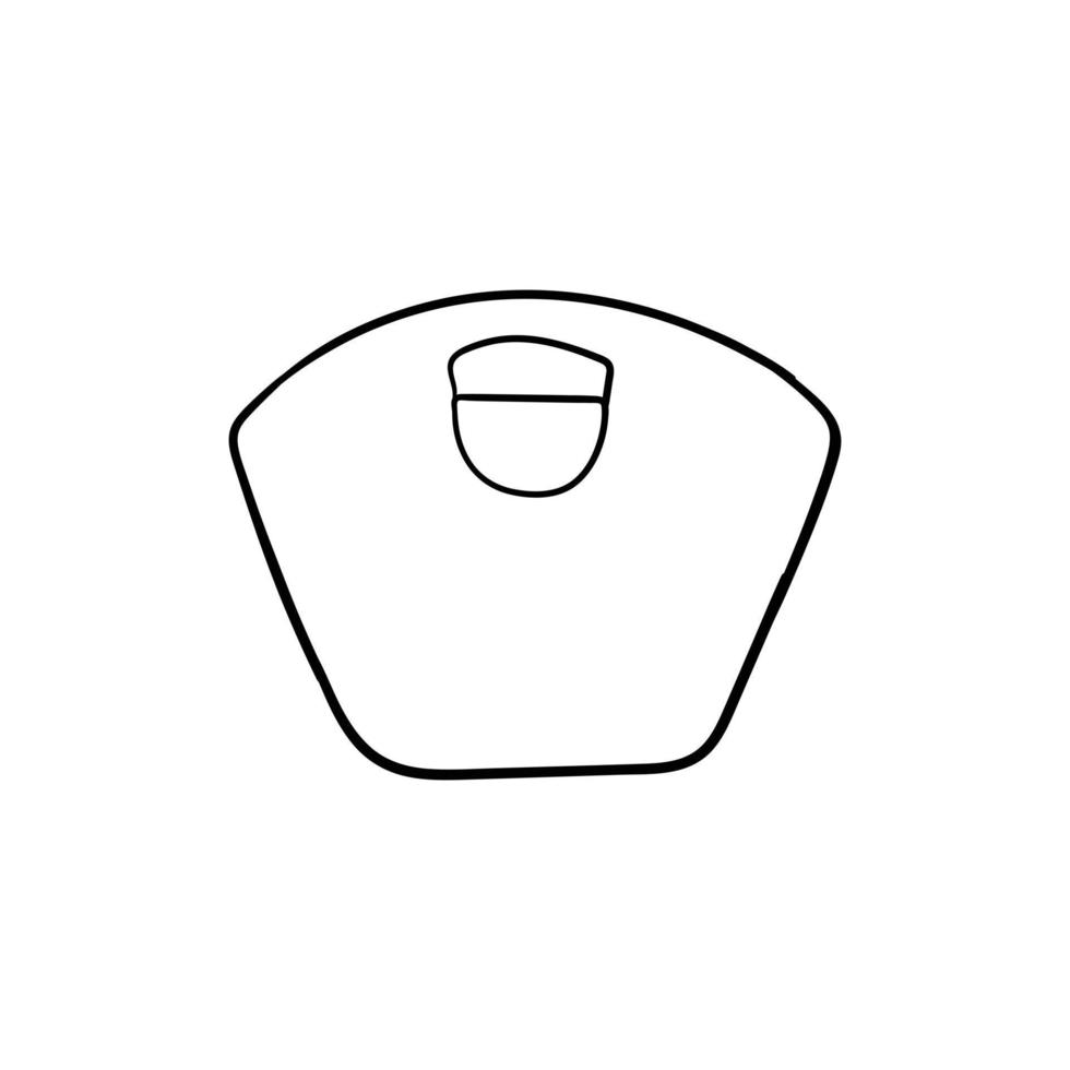 mujer bolso accesorio sencillo línea diseño vector
